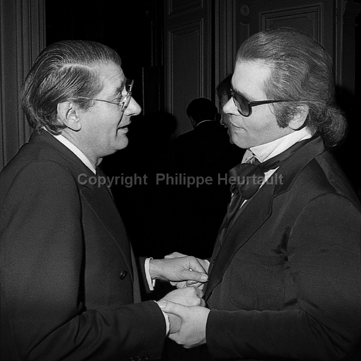 Karl Lagerfeld and Helmut Newton
